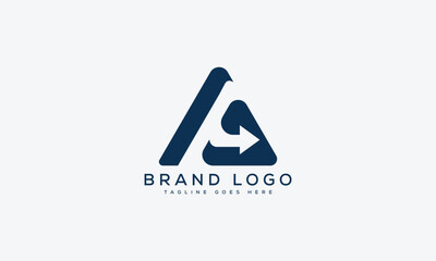 letter A logo design vector template design for brand