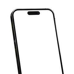 Realistic smartphone mockup. Mobile phone  with isolated on white background.  3D mobile phone with shadow. Realistic  smart phone mockup for ui ux presentation.