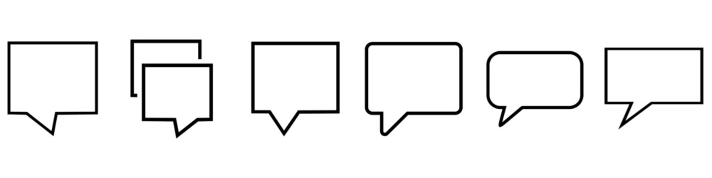 Message icon vector set. Chat illustration sign collection. Forum symbol. Communication logo.