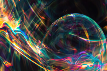 Dream Bubbles Effect Photo Overlays - Magic and Whimsical Visual Effects. Generated AI