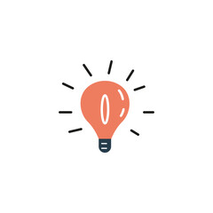Creative light bulb vector illustration
