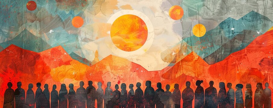 National Day of Truth and Reconciliation..art illustration