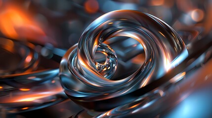 Digital metal swirl abstract stage poster web page PPT background
