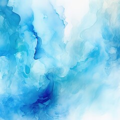 Fototapeta na wymiar Blue light watercolor abstract background 