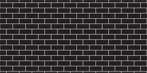 Black brick wall background. architecture construction stone block brick wallpaper. seamless building cement concrete wall grunge background.