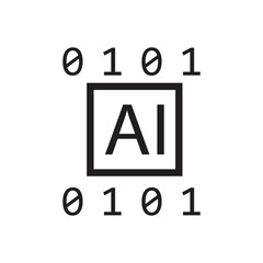 AI artificial intelligence vector icon - 773857188