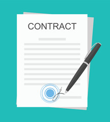 Signed business contract agreement - 773857904