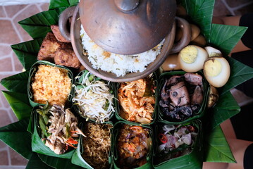 Nasi Berkat or Blessing Rice is a traditional food from Indonesia. Hopes that the food alms will...