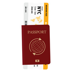 Passport with tickets - 773858544