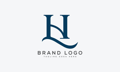 letter LH logo design vector template design for brand