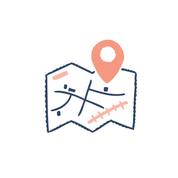 recommend clip art: 地図とピンマーク