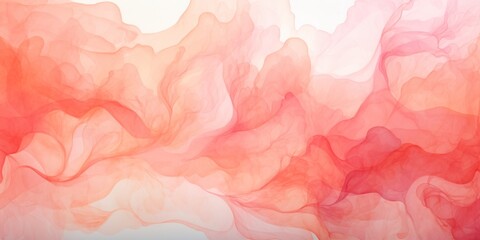 Fototapeta na wymiar Coral watercolor abstract background