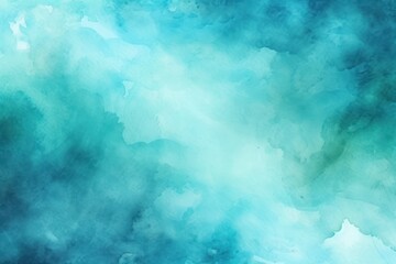 Cyan dark watercolor abstract background