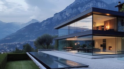 Modern House With Central Pool