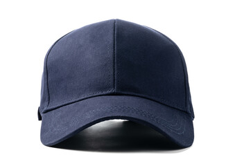 Navy Blue Baseball Cap on a White Background With Clear Lighting - 773864701