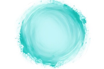 Cyan thin barely noticeable paint brush circles background pattern isolated on white background