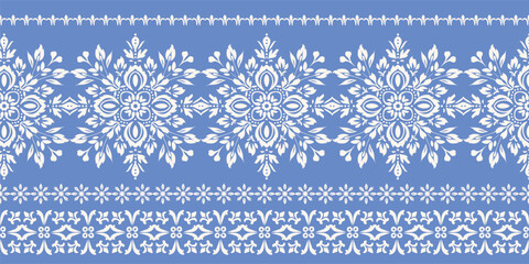 Floral pattern vector with two colors. Wallpaper design, paper wrapping, background, fabric. Vector seamless pattern with decorative climbing flowers.