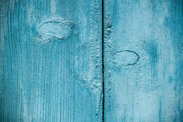 Wooden texture of toned wood in blue. Abstract blue background for design