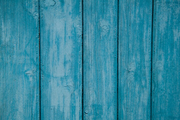 Wooden texture of toned wood in blue. Abstract blue background for design