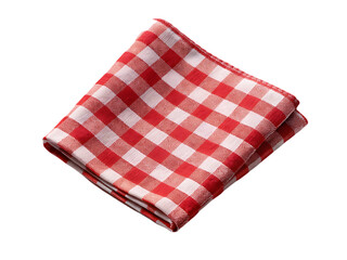 red checkered towels on transparent background