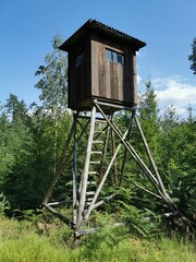 high seat in the czech forest