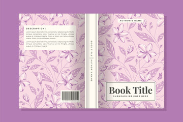 Fototapeta na wymiar book cover floral design 20