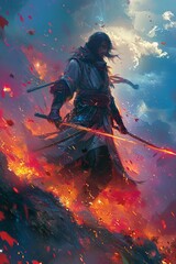 Create a scene of a player stepping through their defender's reach with grace and finesse