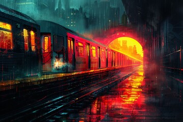 Experiment with complementary colors to create a dynamic digital illustration of a fiery phoenix rising from the ashes