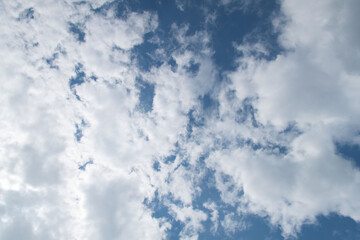 a photo of a cloudy sky. Sky background. natural clouds.