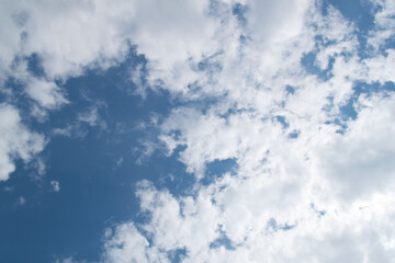 Obraz premium a photo of a cloudy sky. Sky background. natural clouds.