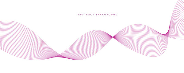 Abstract background with flowing wave lines. Vector illustration
