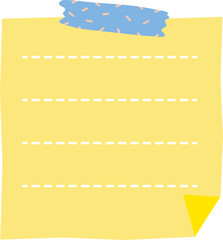 Obraz premium sticky note outline