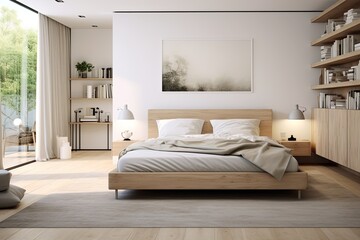 Scandinavian Minimalist Bedroom Design: Cozy Simplicity with Light Wood Textures