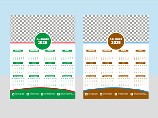 Obraz premium Creative New Callender Design Template