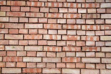Texture of an old brick wall. Vintage background.