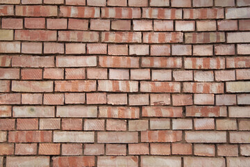 Fototapeta premium Texture of an old brick wall. Vintage background.