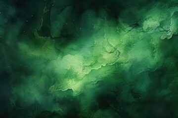 Green dark watercolor abstract background