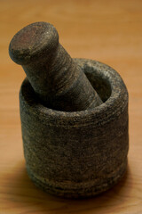 Nature gram Stone Mortar and Pestle Crusher
