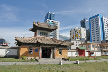 The Choijin Lama Temple monastery in Ulaanbaatar, Mongolia.
