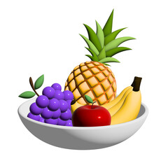 3D Fruit Bowl
