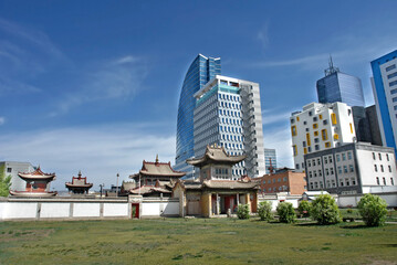 The Choijin Lama Temple monastery in Ulaanbaatar, Mongolia.