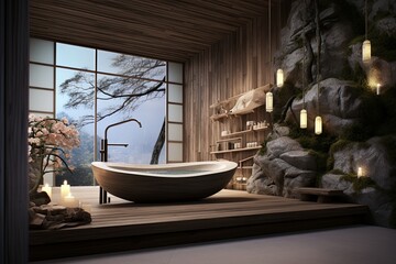 Zen Art and Soothing Visuals: Inspirational Spa-Like Bathroom Designs