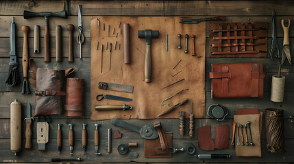 Artisan's Arsenal: A Collection of Traditional Tools for Leatherworking