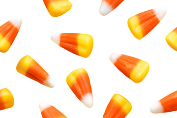 Candy Corn Seamless Pattern