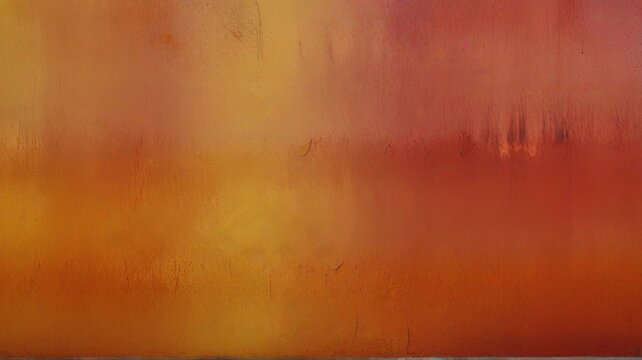 Orange paint on the wall, beautiful red-orange gradient.