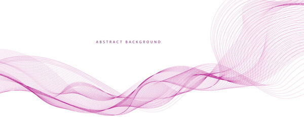 Abstract background with flowing wave lines. Vector illustration
