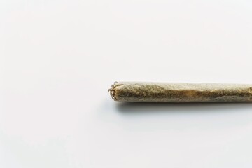 A medical cannabis joint on a white background.