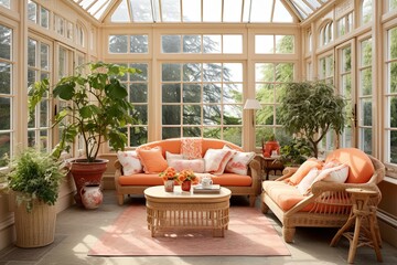 Reviving Comfort: Bright and Airy Seating in Conservatory Interior Design