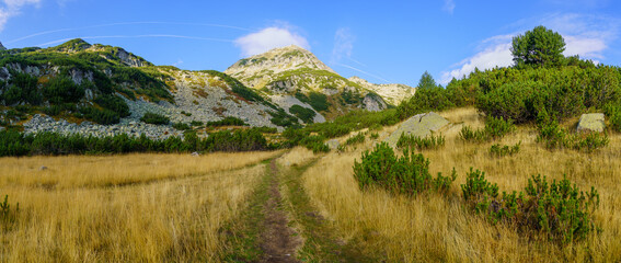 Landscape and footpath, in Pirin National Park