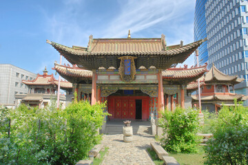 Obraz premium The Choijin Lama Temple monastery in Ulaanbaatar, Mongolia.
